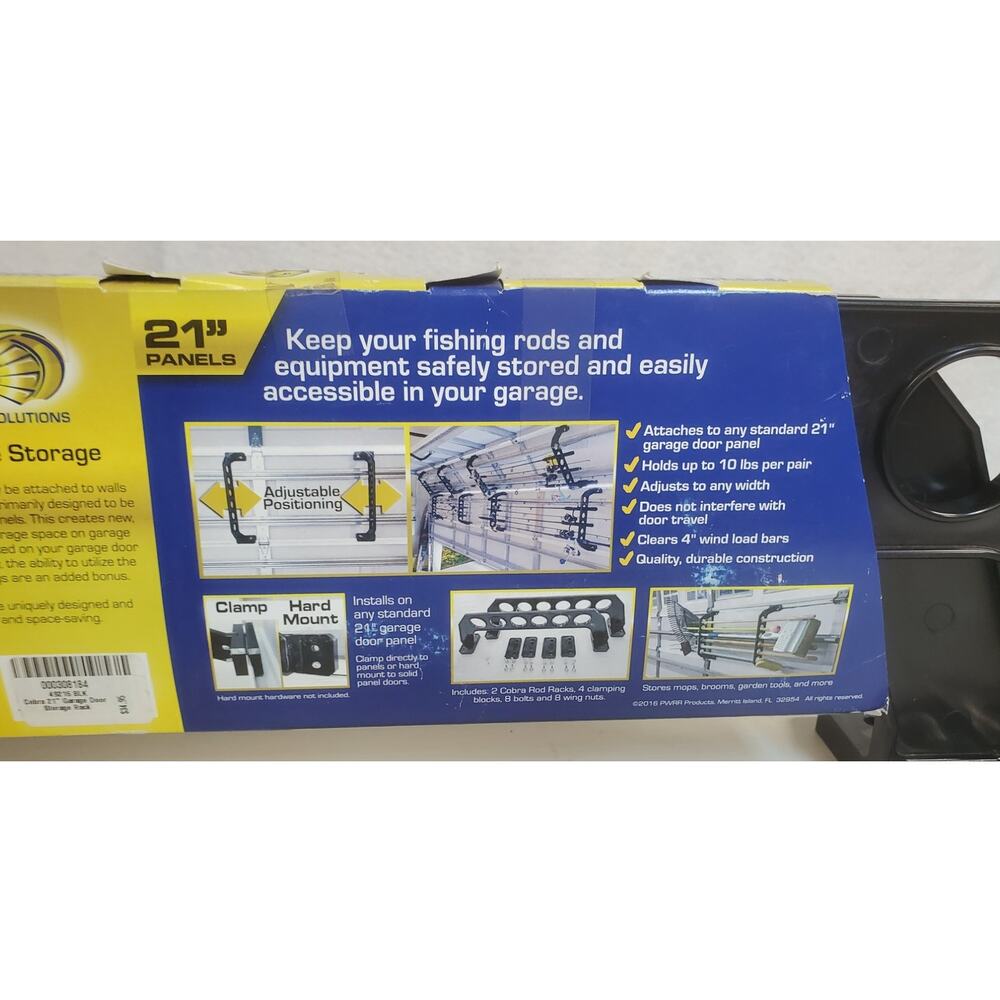 Cobra Garage Door Storage Rack, NEVER USED - Picture 3 of 5